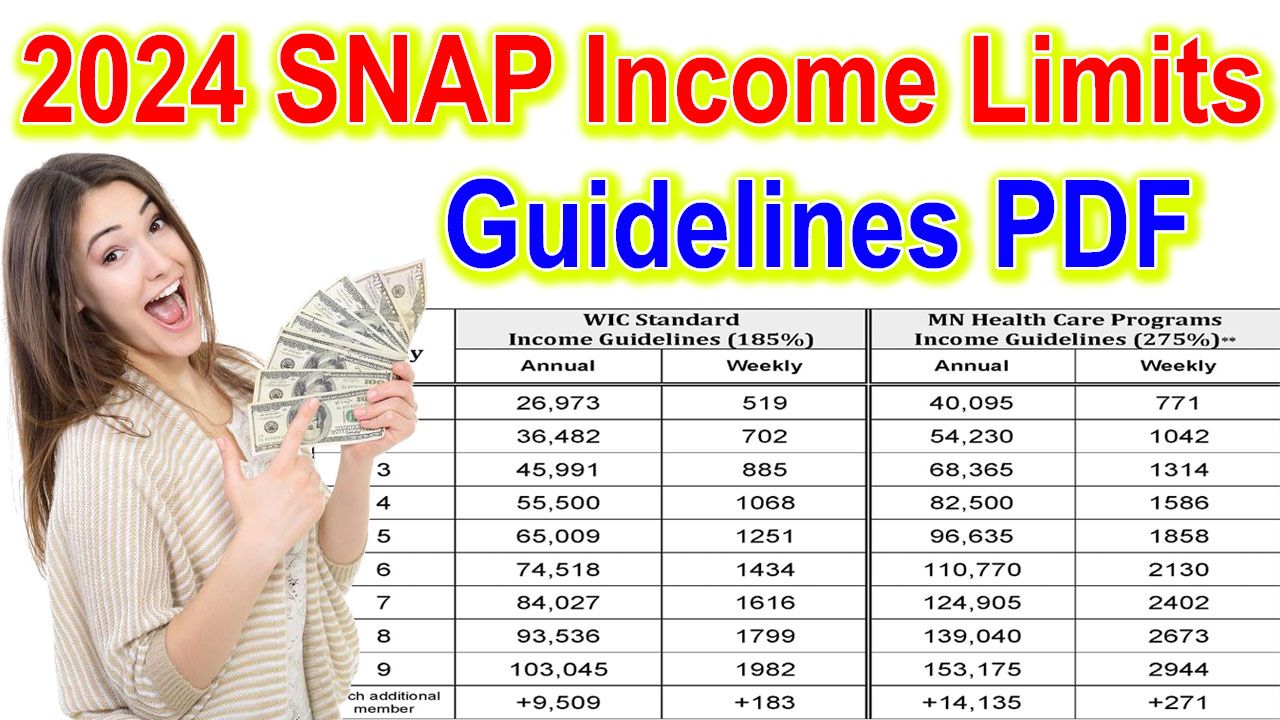 2024 SNAP Income Limits PDF