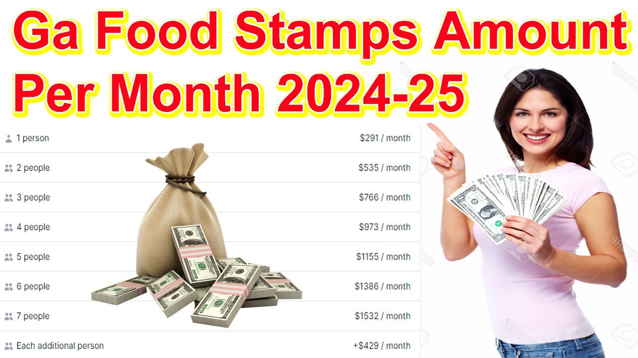 Ga Food Stamps Amount Per Month 2024