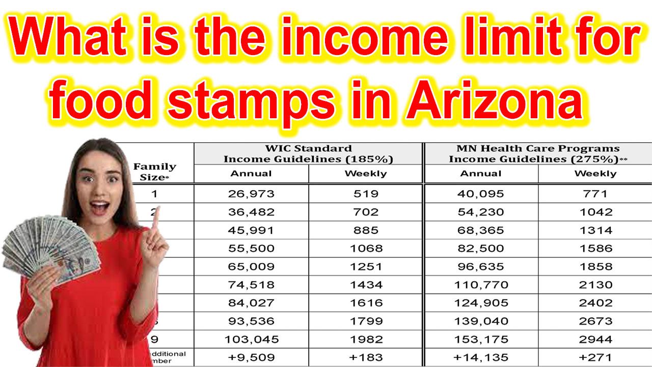 What is the income limit for food stamps in Arizona 2024