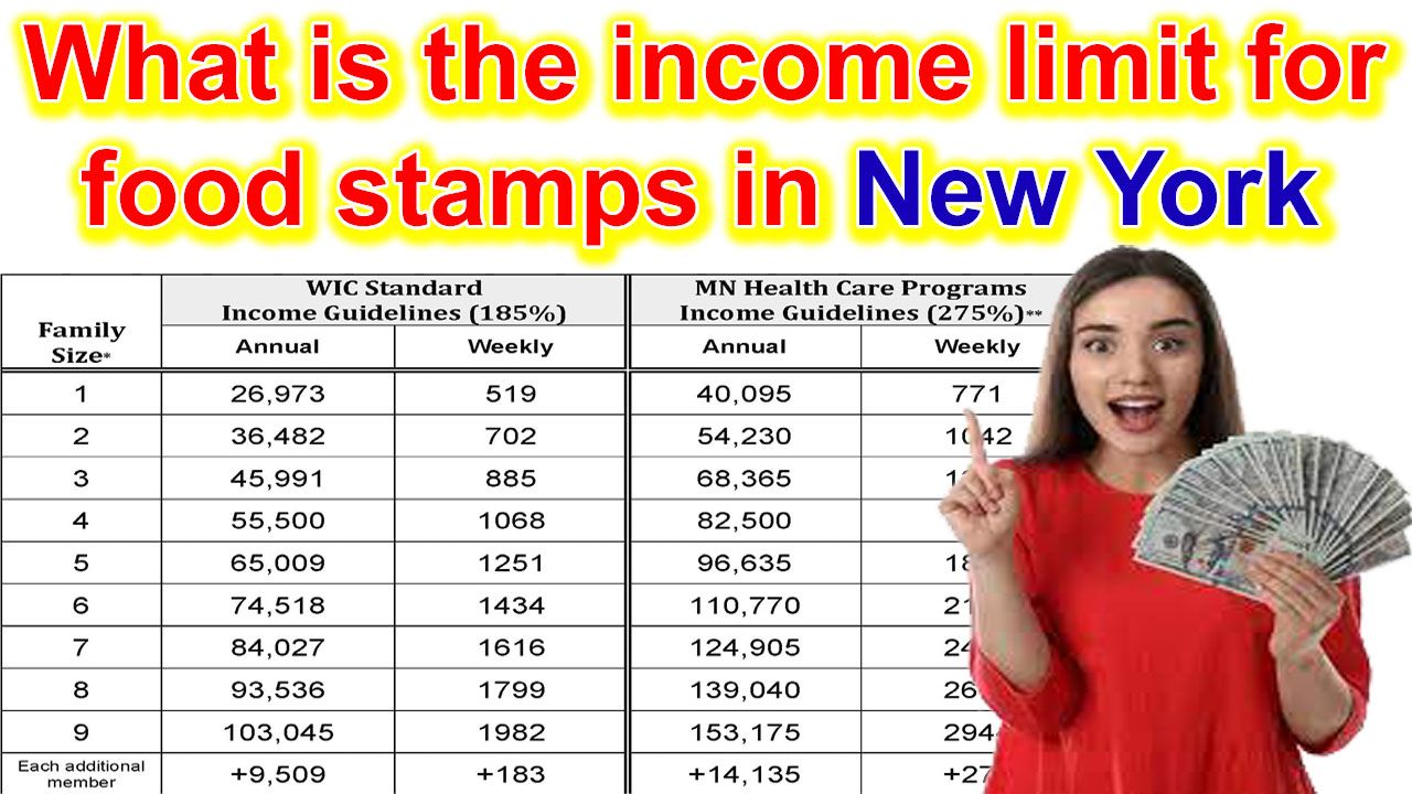 What is the limit for food stamps in New York 2024