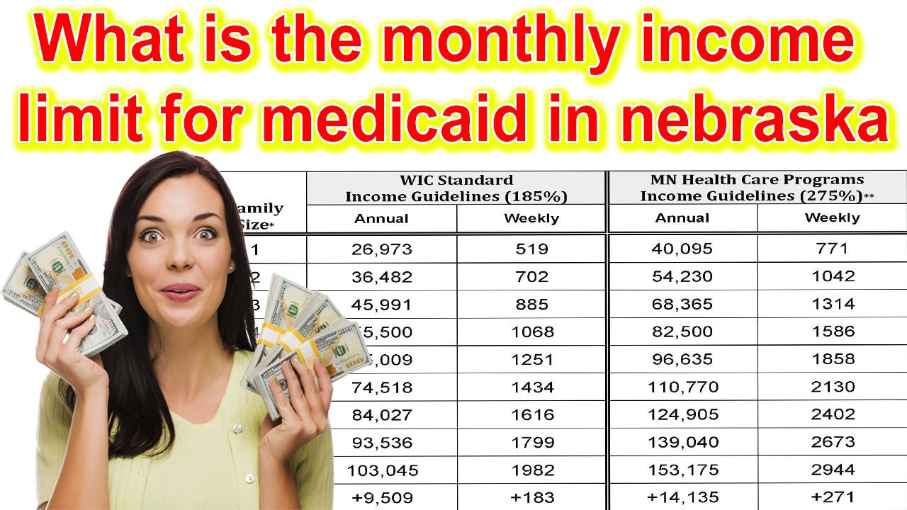 What is the monthly income limit for medicaid in Nebraska