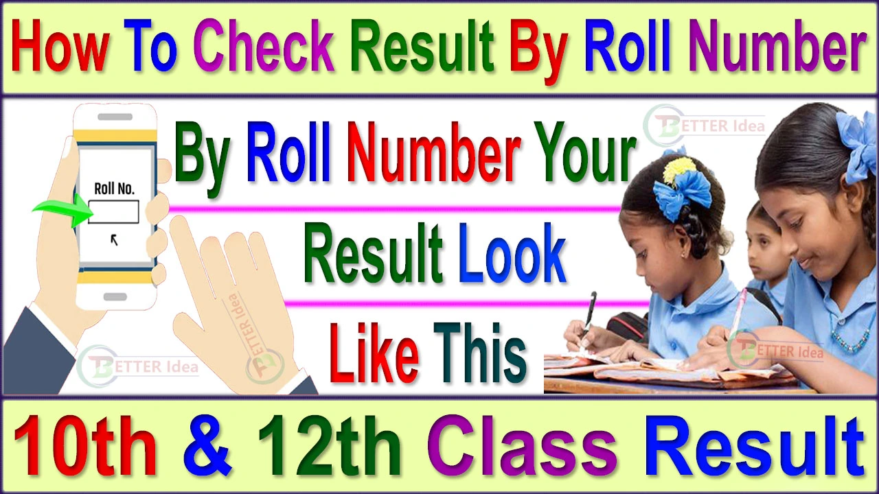 How To Check Result By Roll Number 2024 (Direct Link) Class 10th 12th Result Check Online