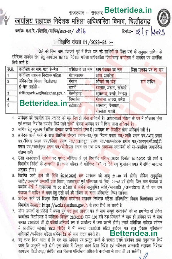 Rajasthan Anganwadi Recruitment 2023 Apply Online, Notification, District Wise List, Form PDF, Last Date, Salary, Supervisor, राजस्थान में महिला सुपरवाइजर के फॉर्म कब भरे जाएंगे, Rajasthan Anganwadi Vacancy 2023 in Hindi, Anganwadi Vacancy 2023 in rajasthan Last Date, wcd.rajasthan.gov.in Online Form, महिला सुपरवाइजर भर्ती 2023, Wcd Rajasthan Recruitment 2023, राजस्थान आंगनवाड़ी भर्ती 2023