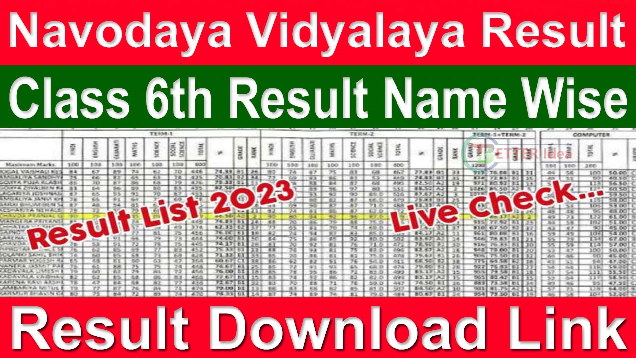 नवोदय विद्यालय का रिजल्ट कैसे देखे 2024 | Jawahar Navodaya Vidyalaya Result Kaise Dekhe