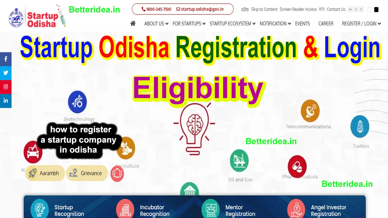 Startup Odisha Registration & Login @ startupodisha.gov.in, Eligibility