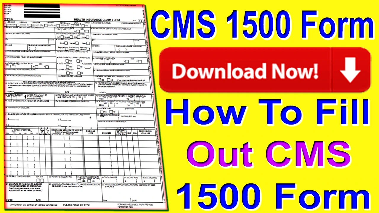CMS 1500 Form PDF Download 2024 | How To Fill Out CMS 1500 Form PDF