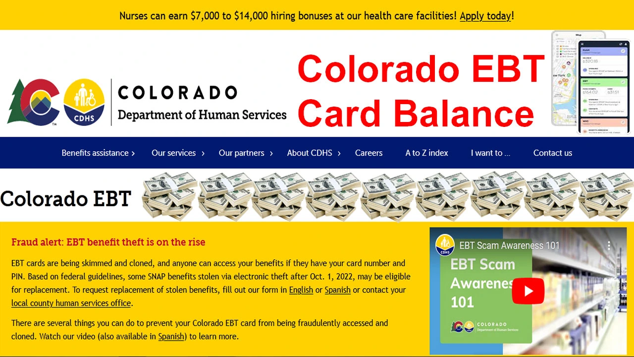 Colorado EBT Card Balance - Colorado EBT Balance Phone Number and Login