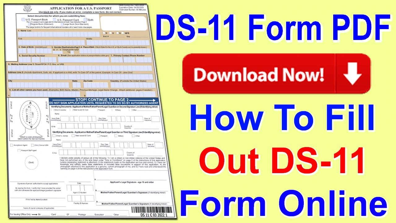 DS-11 Form 2024 PDF Download | How To Fill DS-11 Form In 2024