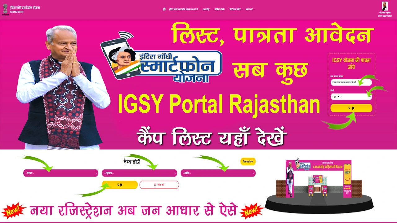 IGSY Portal Rajasthan | IGSY Portal Registration | Login | Camp List | Beneficiary List PDF