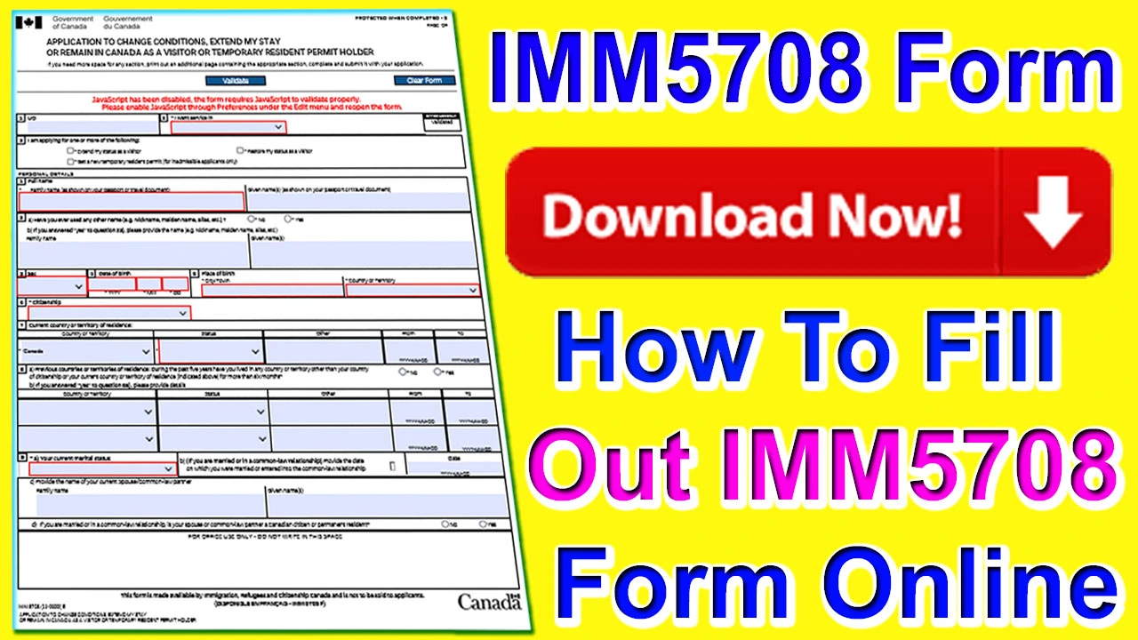 IMM5708 Form PDF Download 2024 | How To Fill Out IMM5708 Form