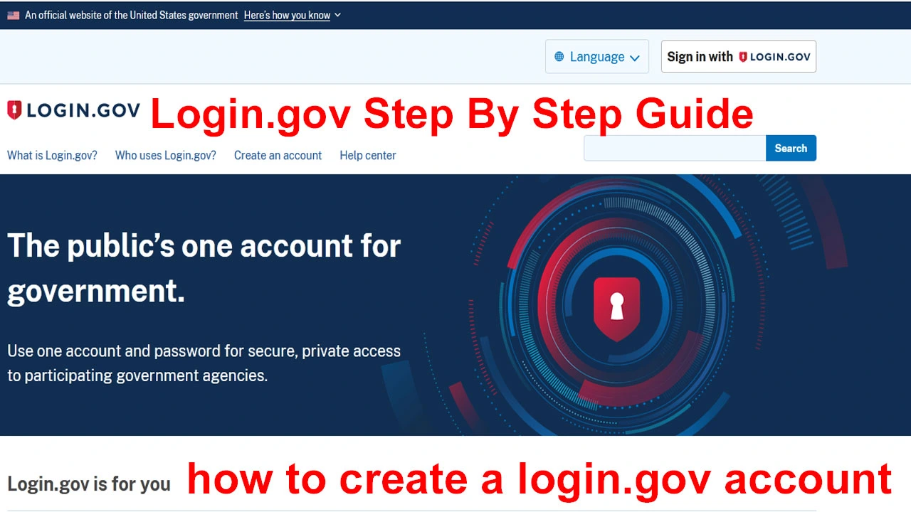 Login.gov: how to create a login.gov account Step By Step Guide