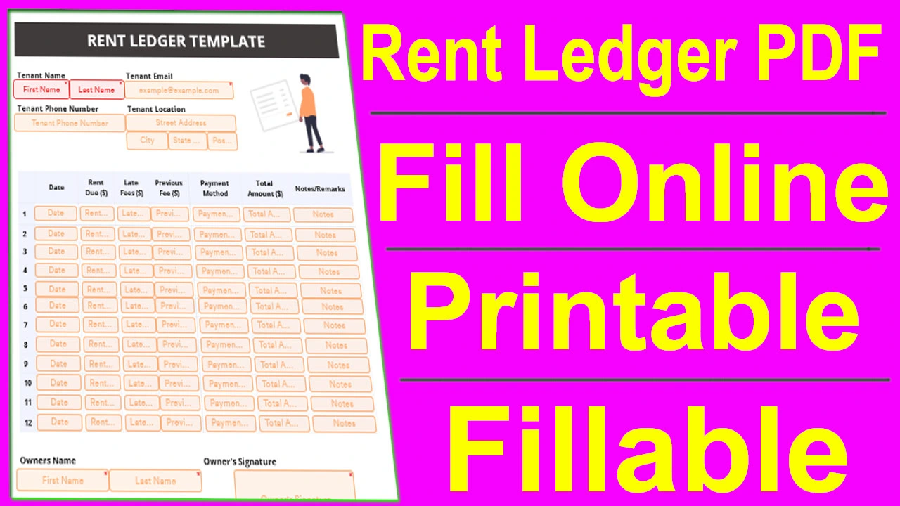 Rent Ledger PDF - Fill Online, Printable, Fillable, Blank Download