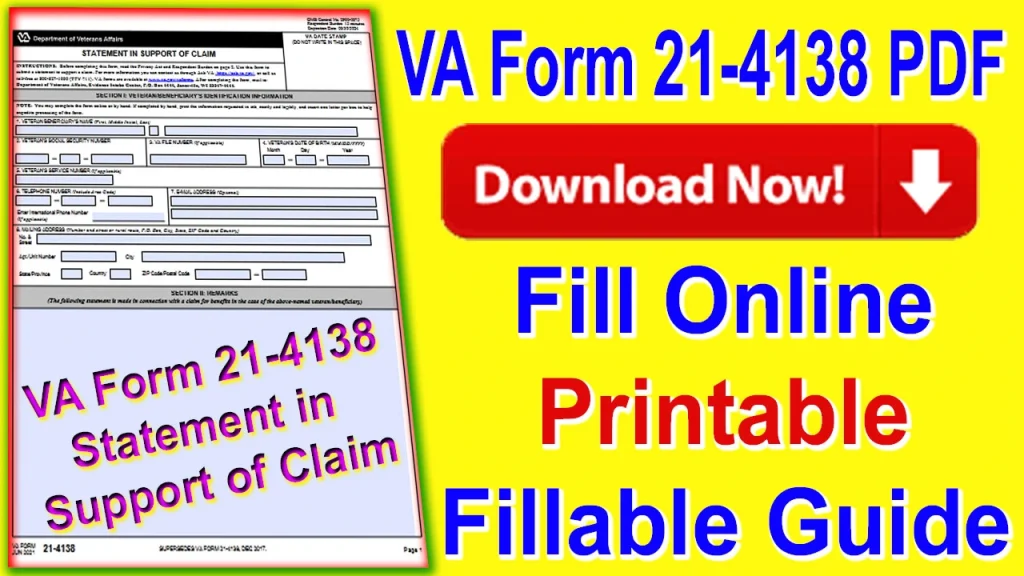 VA Form 21-4138 PDF Download, va form 21-4138 download, va form 21-4138 pdf, va form 21-4138 examples, va lay statement form, va form 21-4138, va form 21-4138 PDF 2023, va forms, va form 21-4138 instructions, va form 21-4138 word document, what is va form 21-4138 used for, VA Form 21-4138 Statement in Support of Claim, How to fill out va form 21 4138,  va form 21 4138 PDF 2023