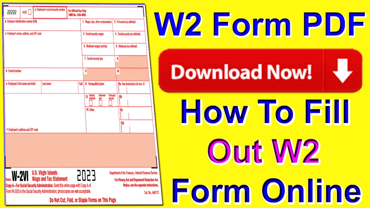 W2 Form 2023 PDF Download How To Fill Out W2 Form Online