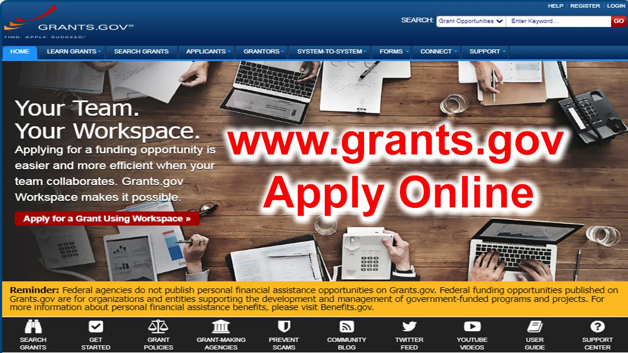 Apply For Personal Grants Online For Free | www.grants.gov Apply Online