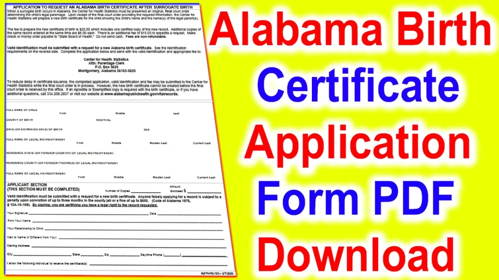 Alabama Birth Certificate Application Form Online, alabama birth certificate application form pdf, alabama birth certificate application pdf, 