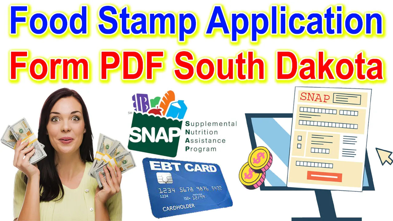 South Dakota Food Stamps Application Form PDF