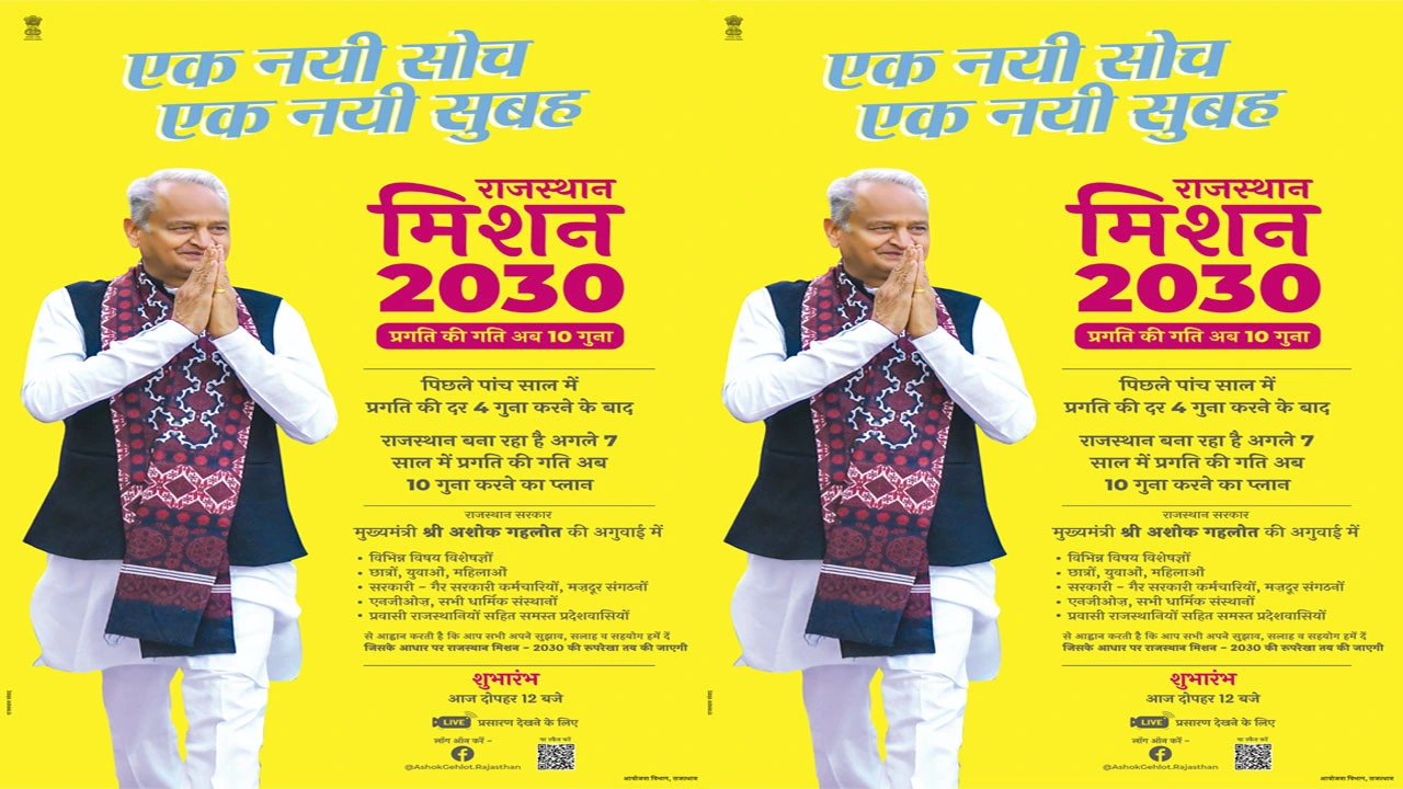 Rajasthan Mission 2030 In Hindi Nibandh PDF - राजस्थान मिशन 2030 हिंदी निबंध